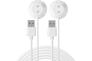Rose Charger - Magnetic Charger Replacement - Fast Charging USB Cable Standing Dock Station for Rose Only (White, 2PACK)