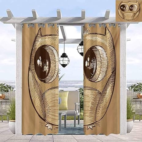 Anmaseven Doodle - Cortinas para exteriores para patio pérgola, porche