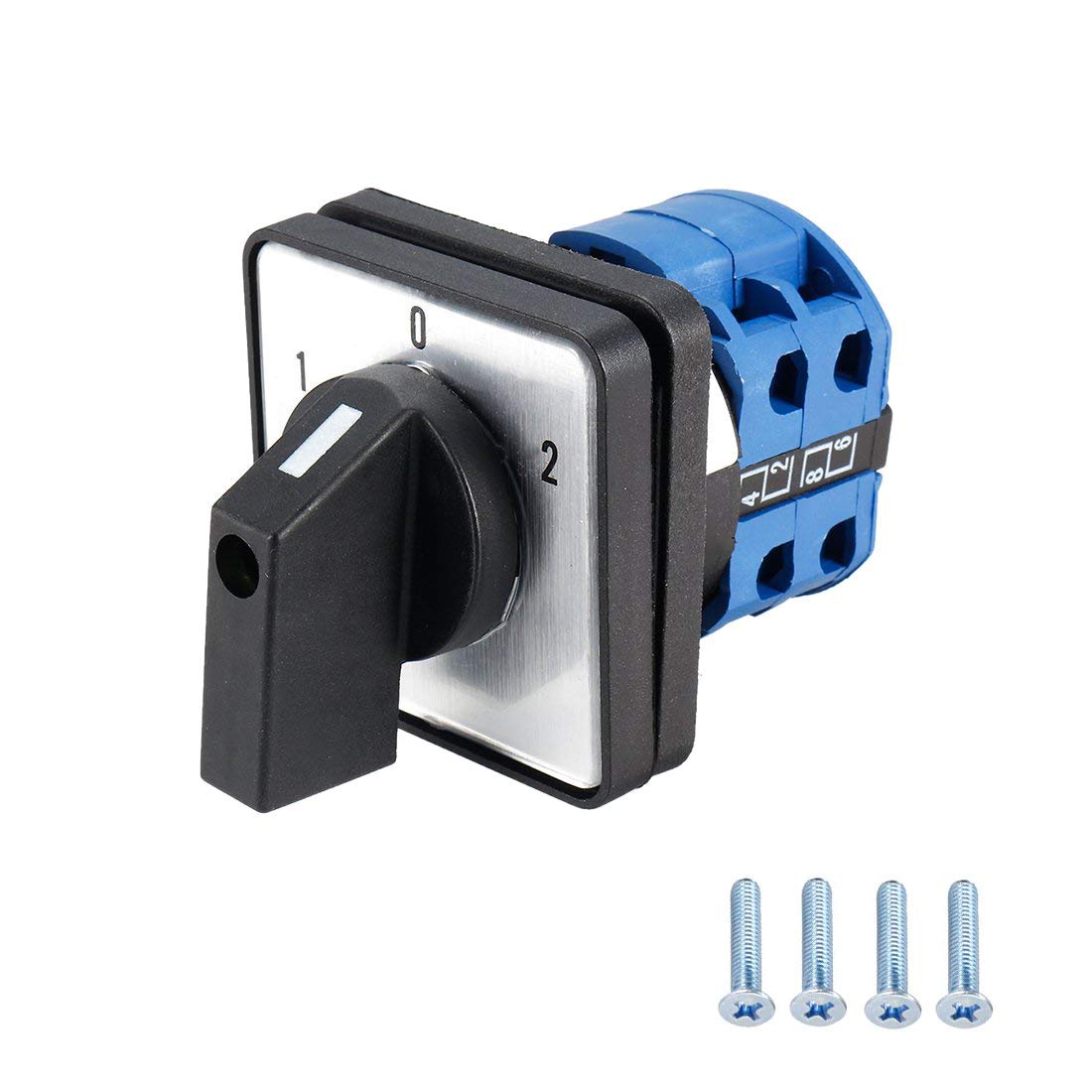 VictorsHome Changeover Selector Switch LW28-20 3 Position 8 Terminals Universal Rotary Cam Latching Switches 550V 20A