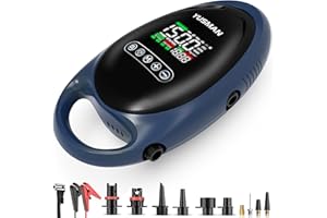 YUSMAN Paddle Board Pump Tire Inflator Portable Air Compressor, 20PSI Air Pump, 150PSI Air Compressor for Car Tires, 12V Battery Jump Starter with Display(All Gas/12.0L Diesel)