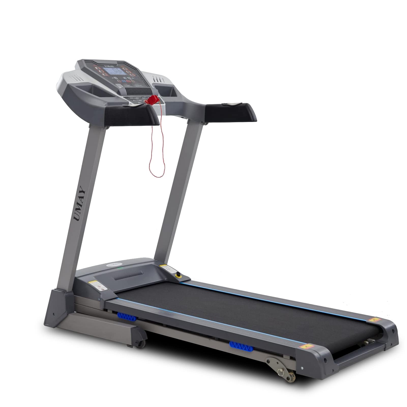Photo 1 of UMAY Foldable Treadmill with Incline, Portable Treadmills for Home Fitness, 9 MPH Walking & Running Treadmill with 16.5" Wide Running Area and Bluetooth Spax APP