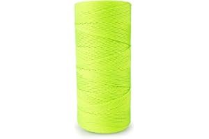 Rope & Cord Mason Line – High Visibility Nylon Twine for Landscaping, Gardening, Construction, and More – Neon Green 1000 ft