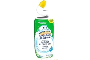 SC JOHNSON Scrubbing Bubbles Bubbly Bleach Gel Toilet Bowl Cleaner, Rainshower, 24 oz, Twin Pack