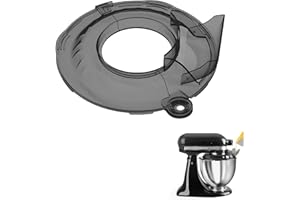 JAYOBGO Pouring Shield for KitchenAid Tilt Head 4.5-5QT Mixer Stainless Steel Bowls (Only),Food Grade Pouring Shield Mixers Bowl Cover Splash Guard for Kitchen aid Accessories and Attachments,Upgraded