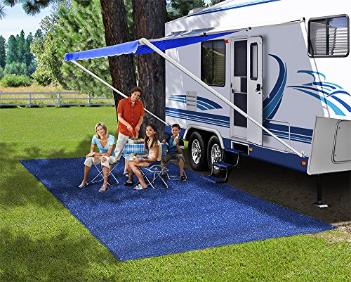 Prest-O-Fit 2-1171 Patio Rug Imperial Blue 8 Ft. x 20 Ft.