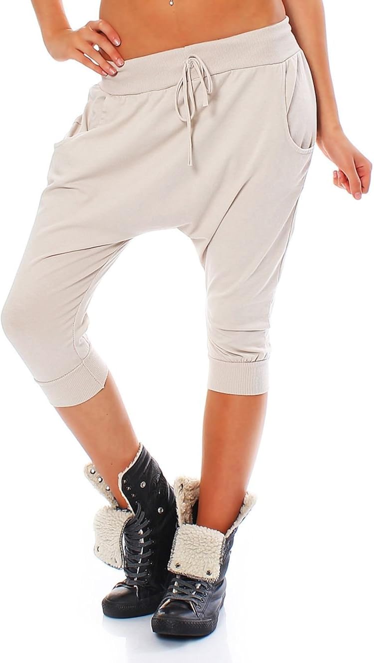Snovoer Pantaloni estivi da donna, leggeri, eleganti, bianchi, harem