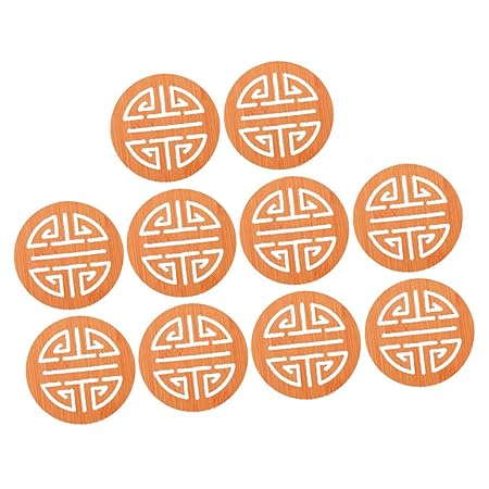 FLAMEER Rutschfest Holz Glasuntersetzer Tischuntersetzer Topf Tasse Untersetzer - H