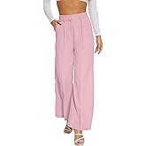 FUNYYZO Women Wide Leg Dress Pants High Elastic Waisted 2026 Slacks Business Work Trousers Long Straight