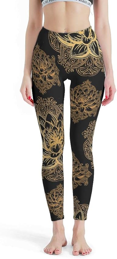 lotus flower yoga pants