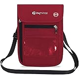 RFID Blocking Passport Holder Travel Neck Pouch Neck Wallet for Women & Men to Keep Your Cash and documents Safe