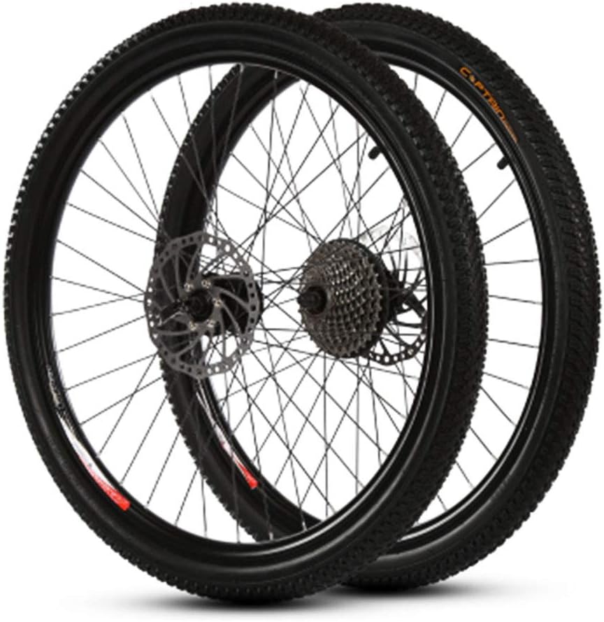 GYJ Disc Brake Wheels Quick Release Hubs & Tires Wheelset 700C Road, Pass EN Quality Standard Test, Easy to Install,26in
