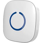 STARPOINT Extra Add-On Battery Operated Receiver for the STARPOINT Expandable Wireless Multi-Unit Long Range Doorbell Chime Alert System, Model LRB, White