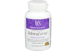 WomenSense AdrenaSense by Natural Factors, AdrenaSense, Herbal Supplement for Adrenal Support and Stress Relief, Vegan, Non-GMO, 60 Capsules