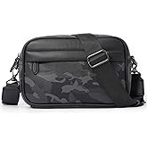 Men's Small Shoulder Bag,Multi Pocket Cross Body Bag,Messenger Bag,Durable Wear-resistant and Waterproof for Work and Travel.