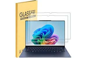 2 Pack Tempered Glass Screen Protector for Lenovo Yoga 9i Aura Edition 2-in-1 14″ Touchscreen Laptop (Gen10-141LL10) 9H Scrat