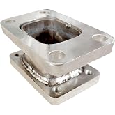 Stainless Steel T3 to T4 Turbo Adapter Conversion Flange | Universal Turbocharger Adapter for T3/T4 | High-Strength Turbo Exhaust Flange
