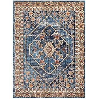Luxe Weavers Howell Collection Oriental Blue 5x7 Area Rug