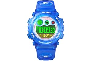 FIZILI Boys Watch Digital Sports Waterproof Outdoor Kids Watches Alarm Clock 12/24 H Stopwatch Calendar 3-15 Year Old Boys Girls Wristwatch