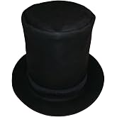 Sharpshooter Tall Leather Abraham Lincoln Stovepipe High Top Hat