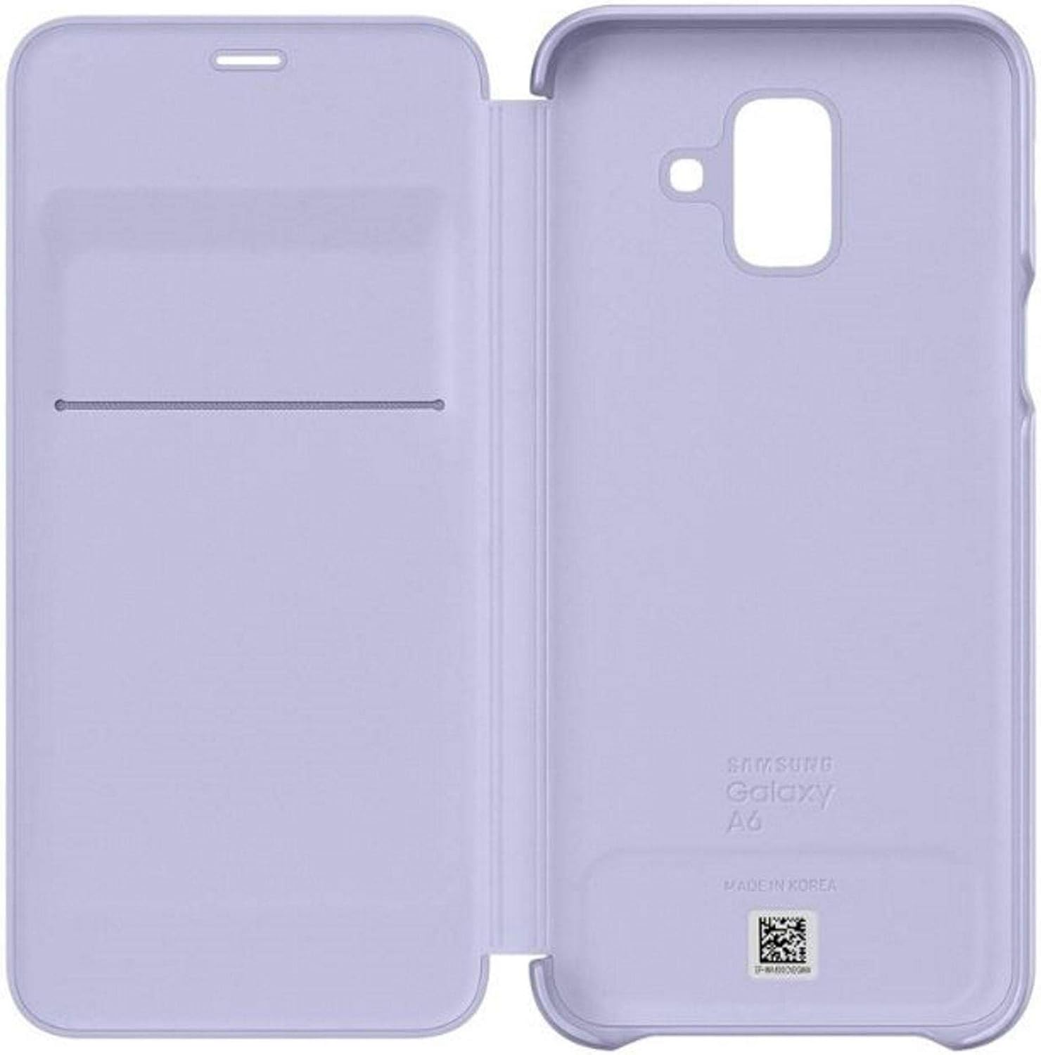 Samsung Original A6 Wallet Folio Flip Cover Case - Violet, Samsung Galaxy A6 (2018) - Image 4