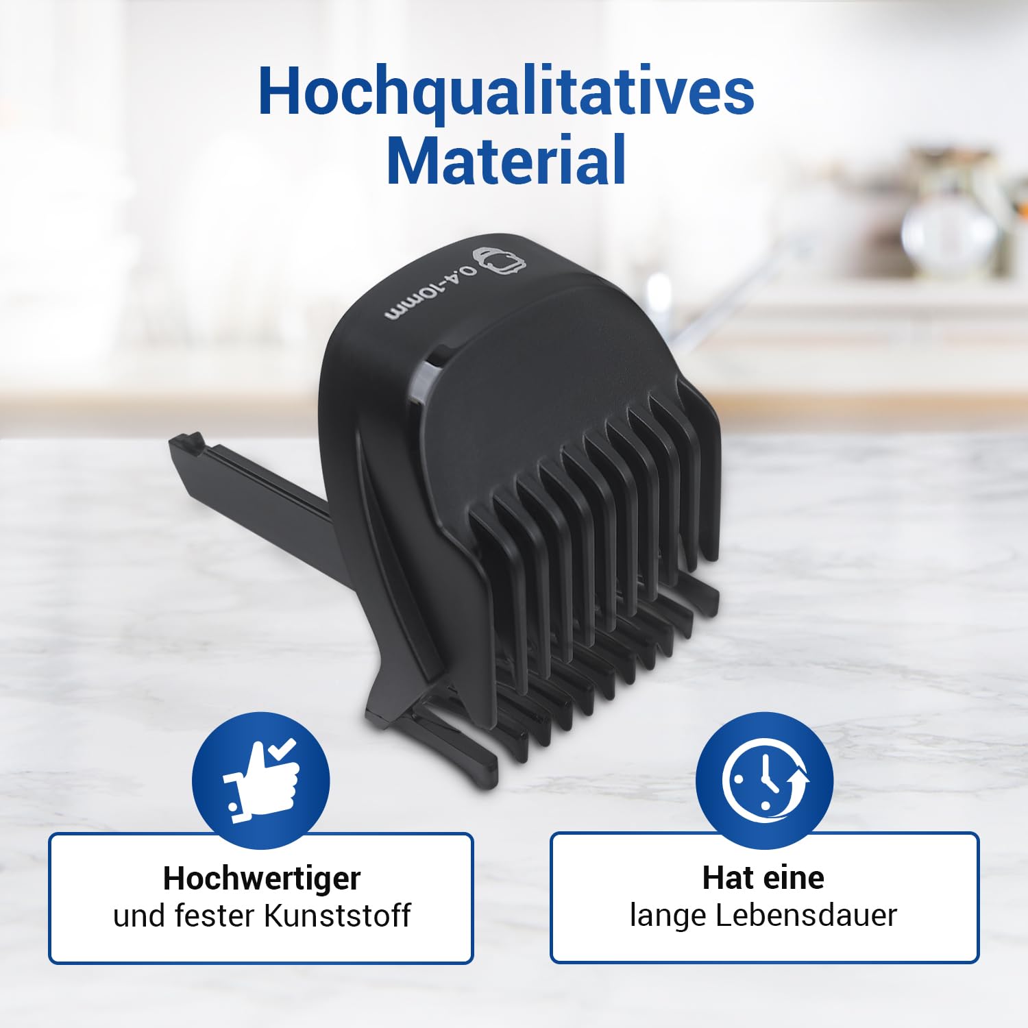 VIOKS Kammaufsatz Haarschneider Aufsatz 0,4-10mm Ersatz für Philiрs Ersatzscherkopf 422203633391 - Trimmer Aufsatz für BT55 Philiрs Haarschneidemaschine Bartschneider Haarschneider 3