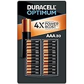 Duracell Optimum AAA Batteries with 4X Power Boost Ingredients, 30 Count