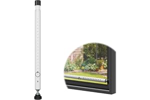 USNIPOYA Windows Security Bar,16 to 51 Inch Adjustable Sliding Door Security Bar, Kid and Pet Protecting Heavy Duty Window Lock Bar, White