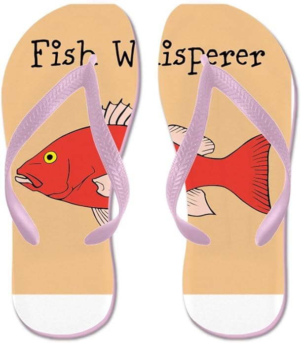 pink fish flops