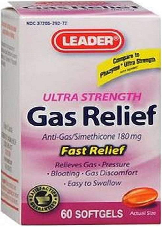 Leader Ultra Strength Gas Relief, 60 Softgels: Health & Personal Care