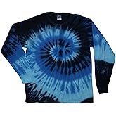 Tie Dye T-Shirts Long Sleeve Multicolor Adult 100% Pre-Shrunk Cotton