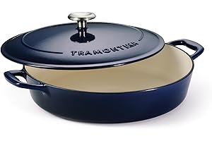 Tramontina Enameled Cast Iron Covered Braiser Gradated Cobalt 4-Quart, 80131/069DS