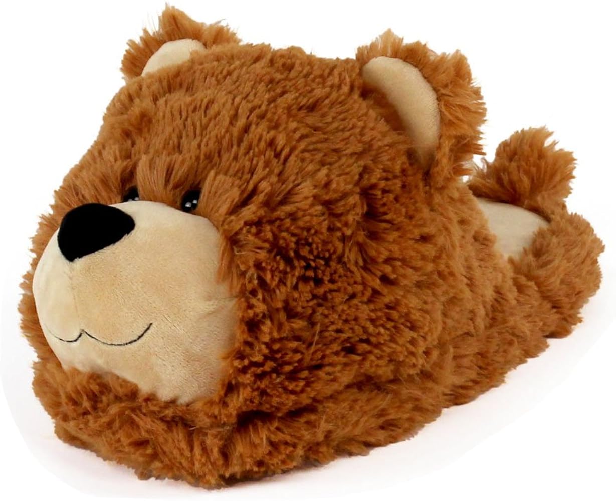 fluffy bear slippers