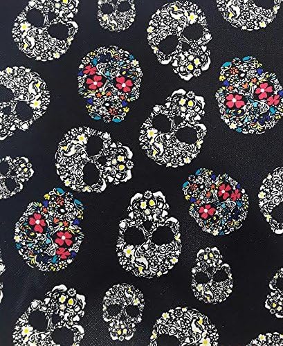 Nadege Tissus Tissu Simili Cuir Skulls Vendu Par 50 Cm Amazon Fr Cuisine Maison