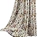 Anady Top Flower Curtain Blackout Bedroom Drapes 2 Panels Bird Design for Living Room Grommet 84 inch Length