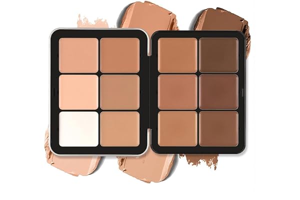 12 Colors Cream Concealer Palette, Long-Wearing Smudge Proof Blendable Full Coverage Natural Matte Cream Contour Color Correc