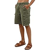 Flamingals Women's Bermuda Flap Pocket Mid Waist Cargo Shorts