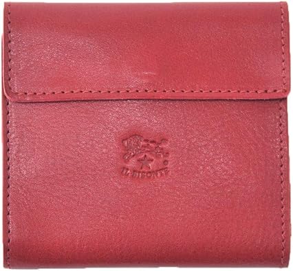 Amazon イルビゾンテ Il Bisonte 財布 メンズ レディース 二つ折り コンパクトタイプ Giotto ジオット レッド 赤 C0455 並行輸入品 財布