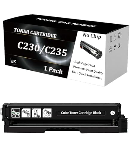 YOUTOP 1 Cartouche De Toner C230 / C235 Copatible Avec Xerox C230 C235 (008R13326) 15 000 Pages