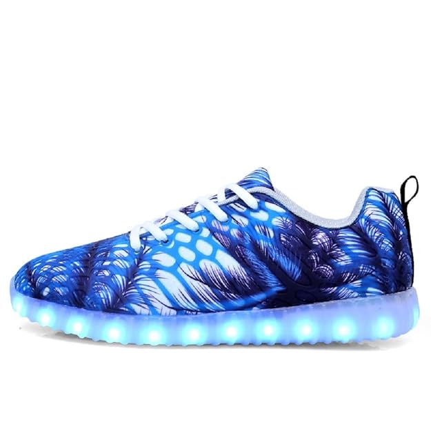 LED - Laufschuhe Schuhe Für Männer/Frauen, 7 Farben Wechselhaftes Blinken Sport LED Leuchten Chargable Durch USB-Linie