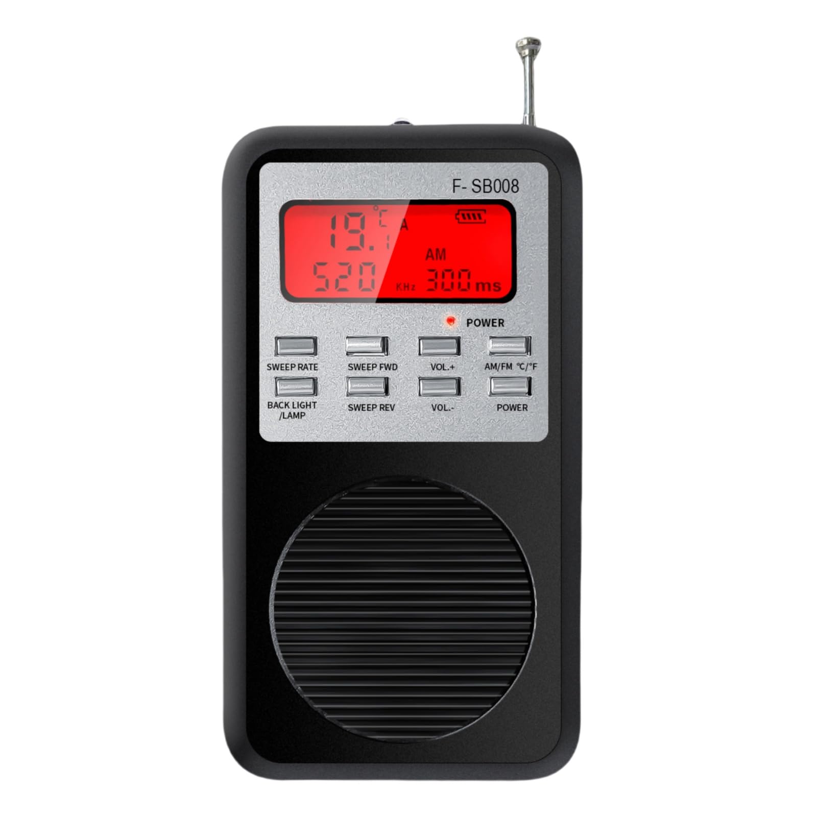 Photo 1 of Spirit Box for Ghost Hunting – Paranormal Investigation Device with AM/FM Sweep, EMF Detection, EVP Recorder, Temperature Sensor & Backlit Display – Real-Time Spirit Communication Tool - Black