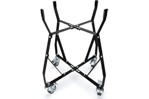 DITKOK Rolling Cart Nest for Large Big Green Egg, Rolling Nest with Locking Caster Wheels and Bracer Bar, Grill Stand for Large Big Green Egg