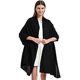 Erdenech Luxury Cashmere Wool Blend Wrap for Women, All-Season Travel Wrap Shawl, Extra Large Blanket Shawl Scarf Pashmina