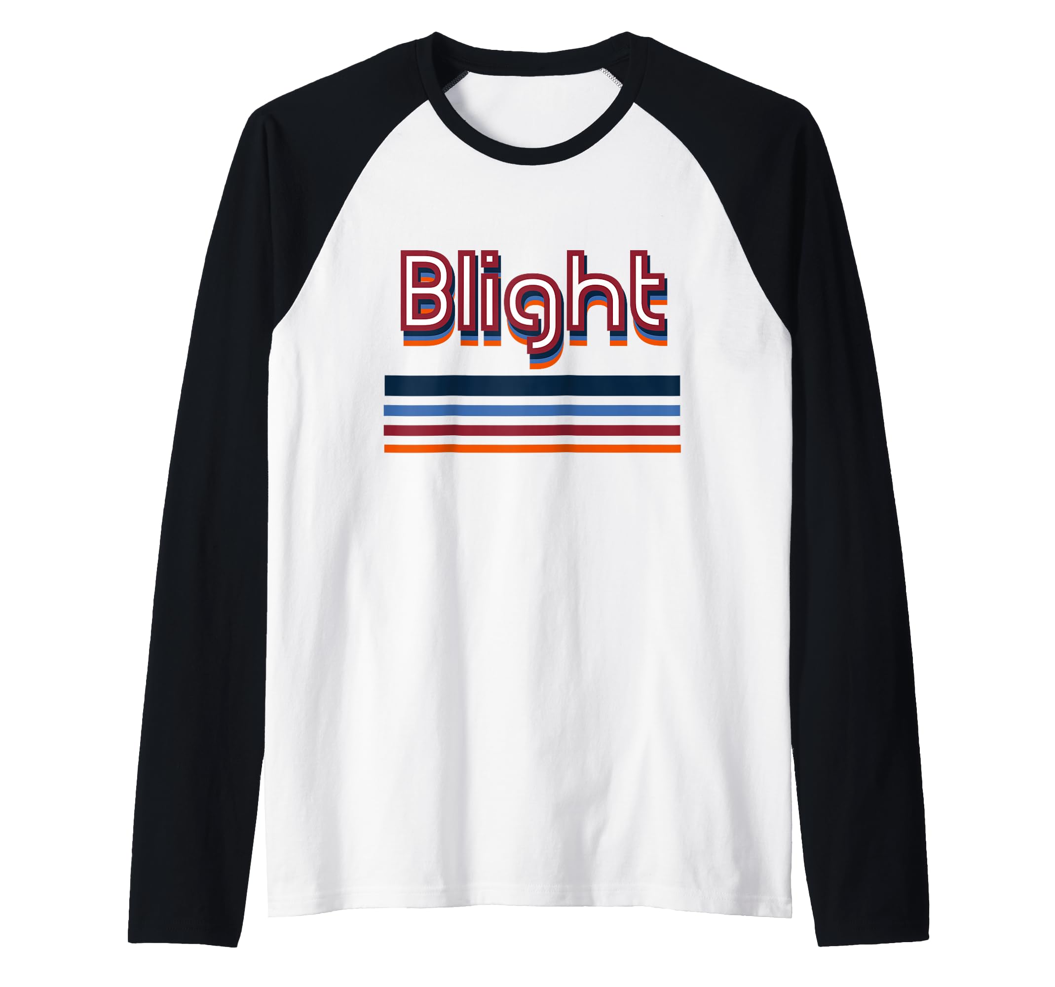 Blight Design Inspired by Southern Rock Jam Music Raglan Baseball Tee