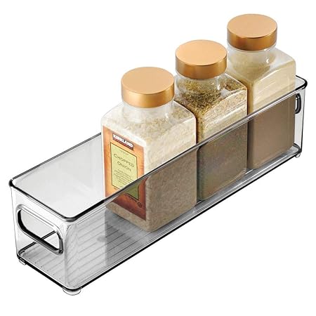 mDesign Caja organizadora con asas – Práctico organizador de ...