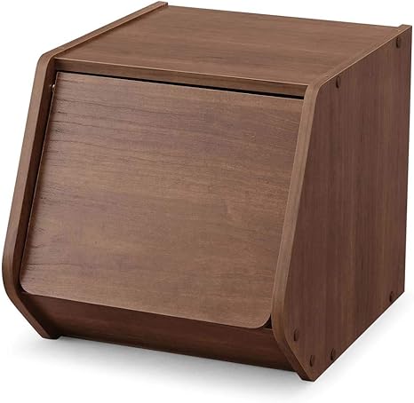 Amazon Co Jp アイリスオーヤマ スタックボックス 扉付き 積み重ね カラーボックス 隠せる収納 Stb 300d 幅30 奥行38 8 高さ30 5 ブラウン ホーム キッチン