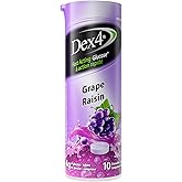 Dex4 Glucose Tablets – Travel Tube – Grape Flavour – 10 Tablets per Tube, 12-Pack – Fast-Acting, Pre-Measured Glucose Tabs –
