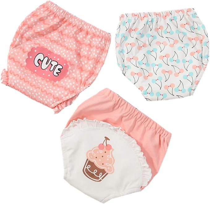 Flyish 4 Packs Baby Training Pants Toddlers Training Underwear Strong