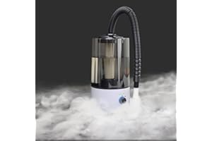 Hoqqf 4L Reptile Humidifier Fogger with Extended Hose - Adjustable & Quiet Fogger/Mister for Chameleon, Bearded Dragon, Amphibians - Large Capacity(White)