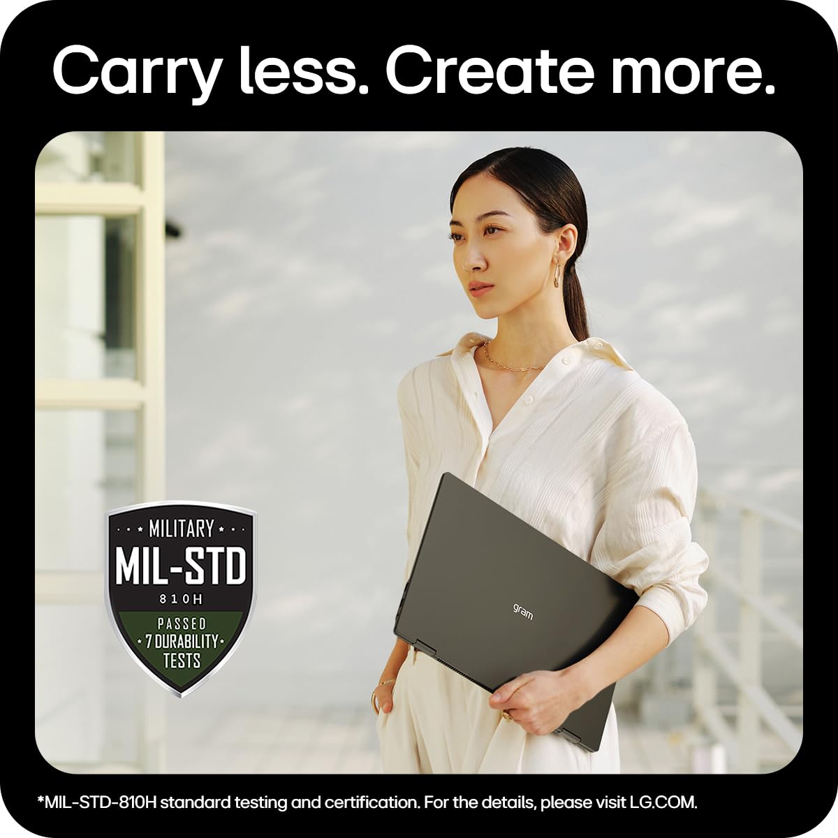 LG gram Pro 2in1 2024 16T90SP - 16 Inch 2.5K IPS Touchscreen 144Hz VRR, Ultra-Lightweight 2-in-1 Laptop, Intel Core Ultra 7 155H, 16GB RAM, 1TB SSD, Windows 11 Home, Stylus Pen, Black