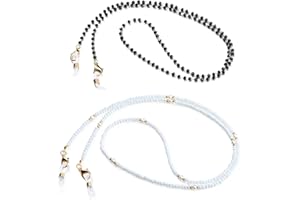 humlbird 2 Pcs Glasses Chain Mask Lanyard Strap Mask Chain Face Mask Holder Around Neck Eyeglass Chain for Women Stylish